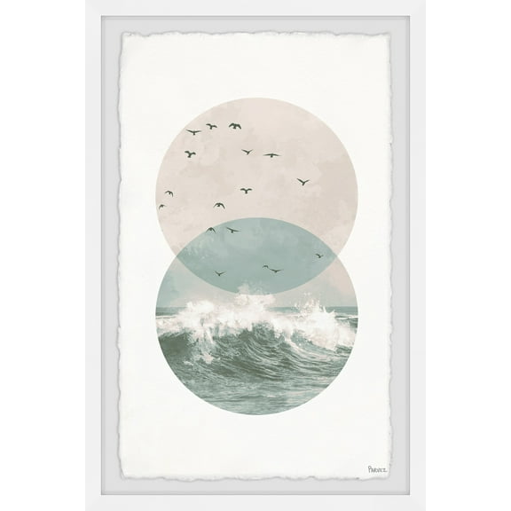 Parvez Taj "Pastel Waves" Framed Painting Print