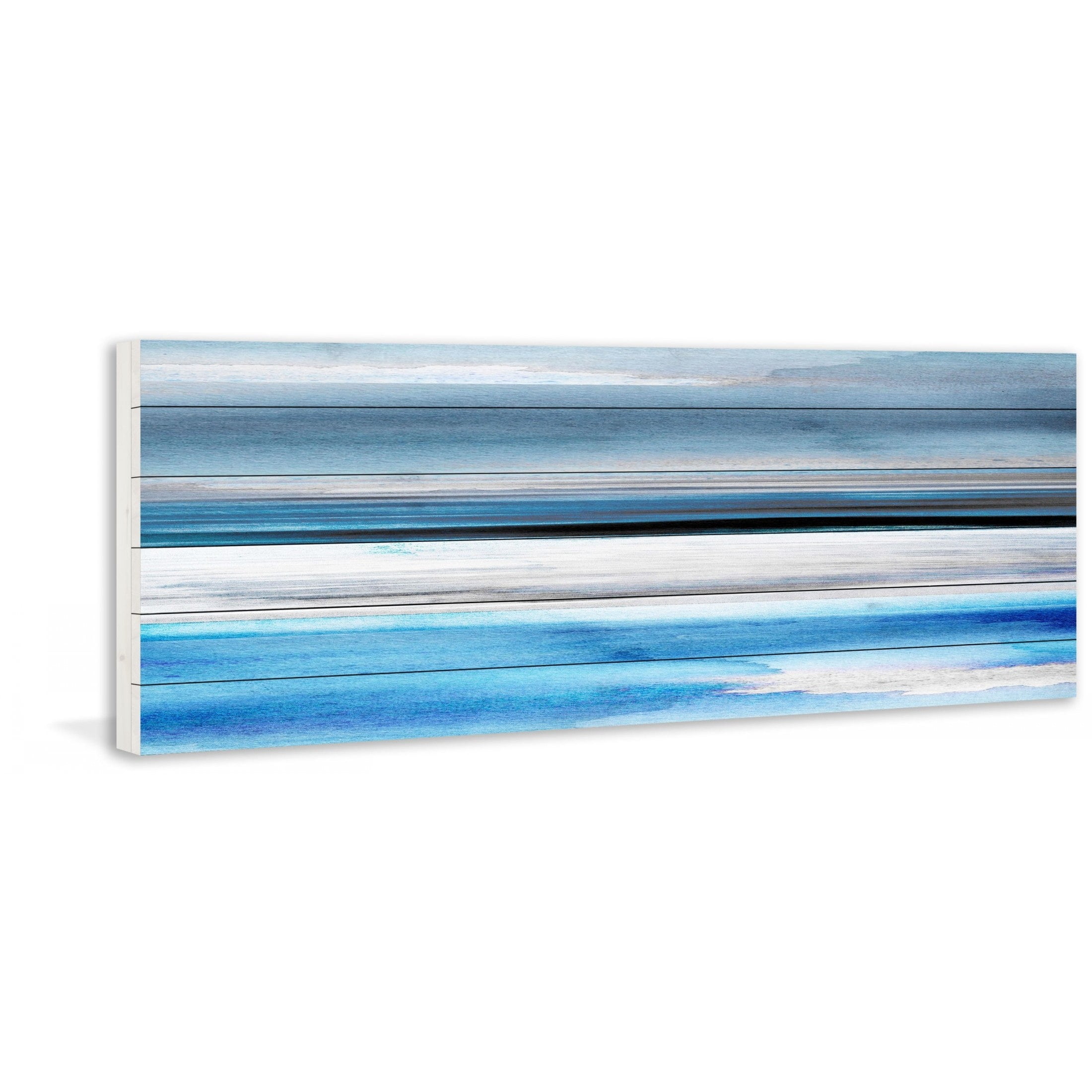 Parvez Taj  - "Pikakari" Print on White Wood 45 x 15