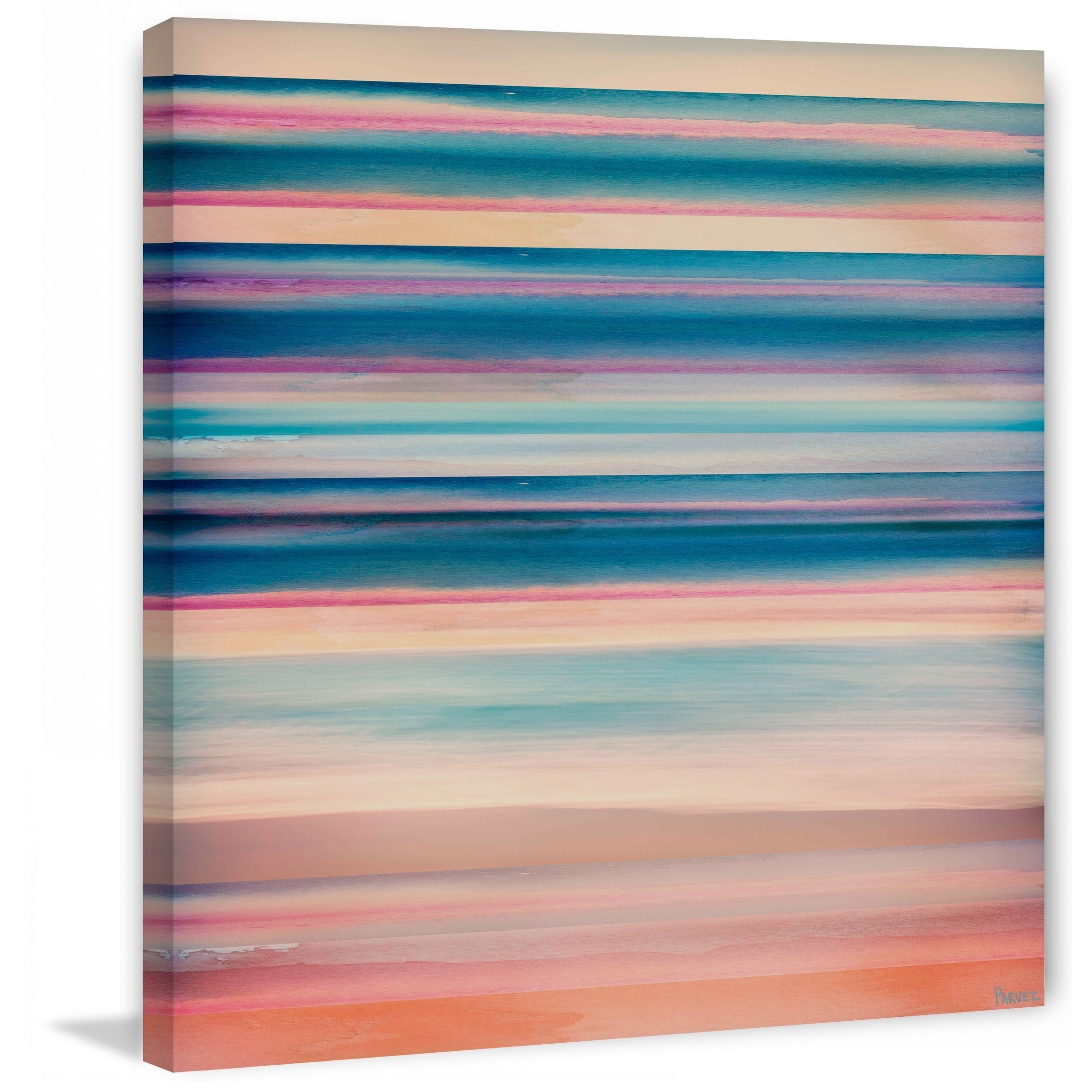 Parvez Taj  - "Pinarmar" Print on Canvas 18 x 18
