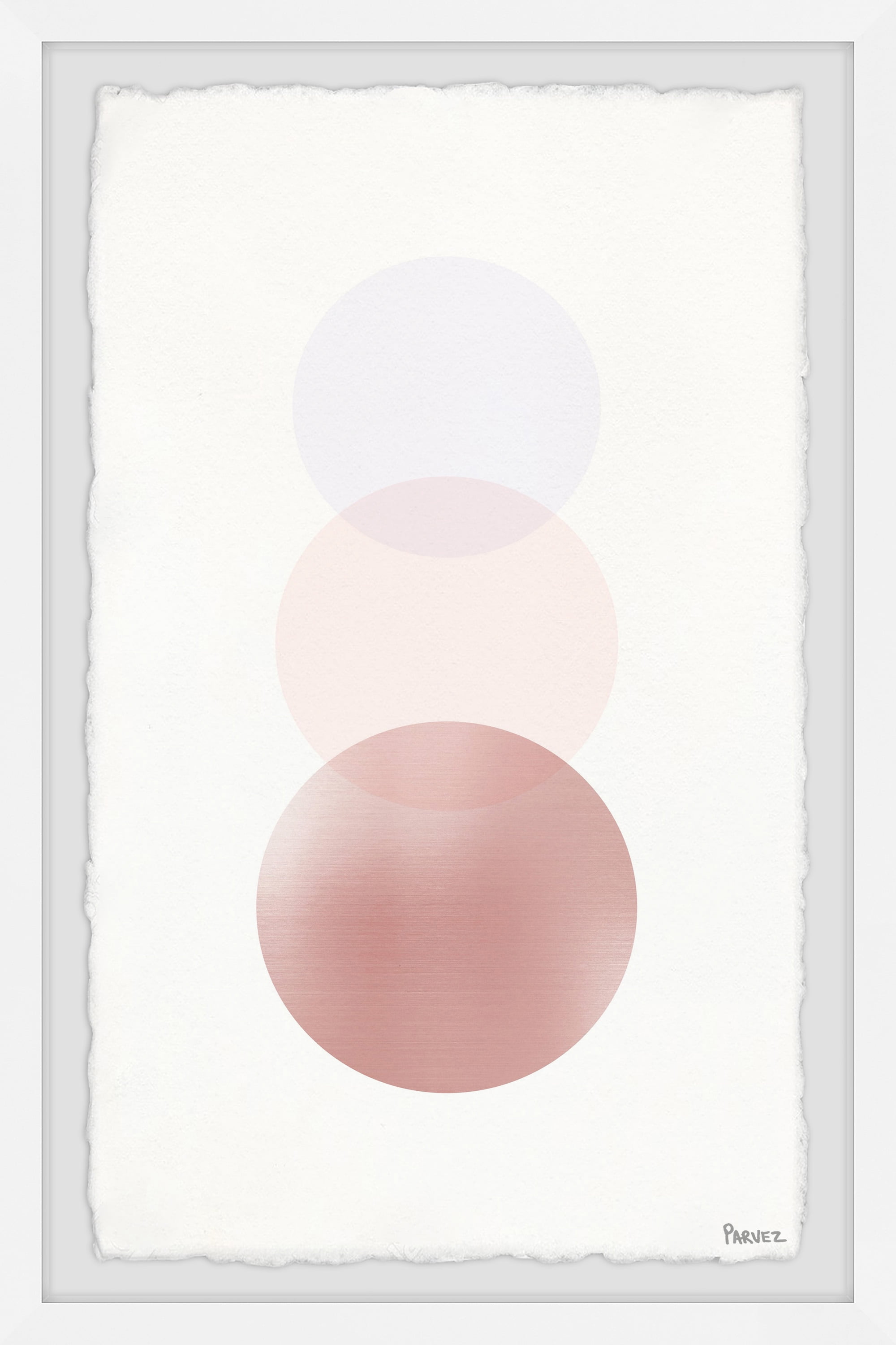 Parvez Taj "Pink Ombre" Framed Painting Print