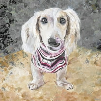 Parvez Taj Pink Striped Outfit Canvas Wall Art