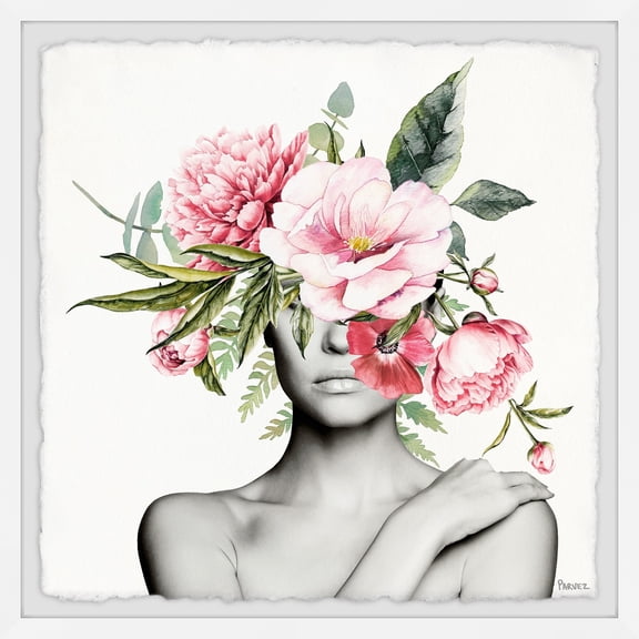 Parvez Taj "Pinkish Bloom" Framed Painting Print