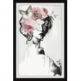 thumbnail image 1 of Parvez Taj Pinky Floral Beauty Framed Wall Art, 1 of 6