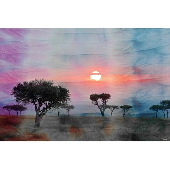 Parvez Taj "Plains Sunset" Print on Canvas