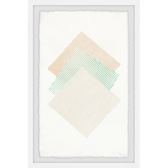 Parvez Taj Plains and Patches Squares Framed Wall Art