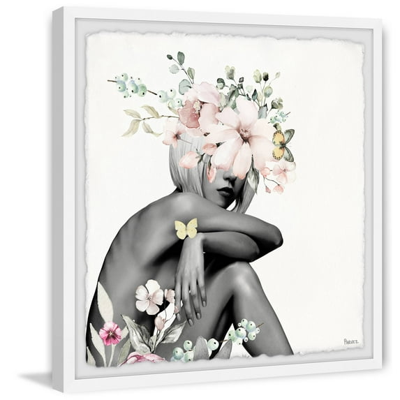 Parvez Taj "Playful Bloom" Framed Painting Print