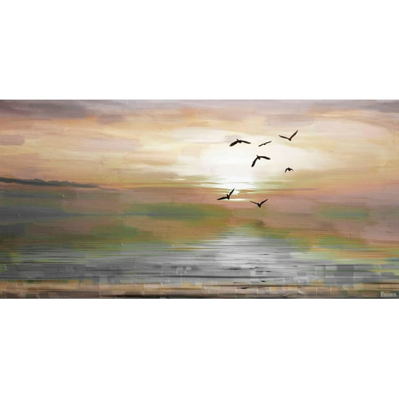 Parvez Taj Printed Birds Canvas Art Print, 12" x 24"