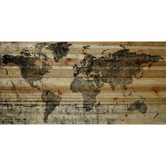 Parvez Taj Printed Maps Art Print, 12" x 24"