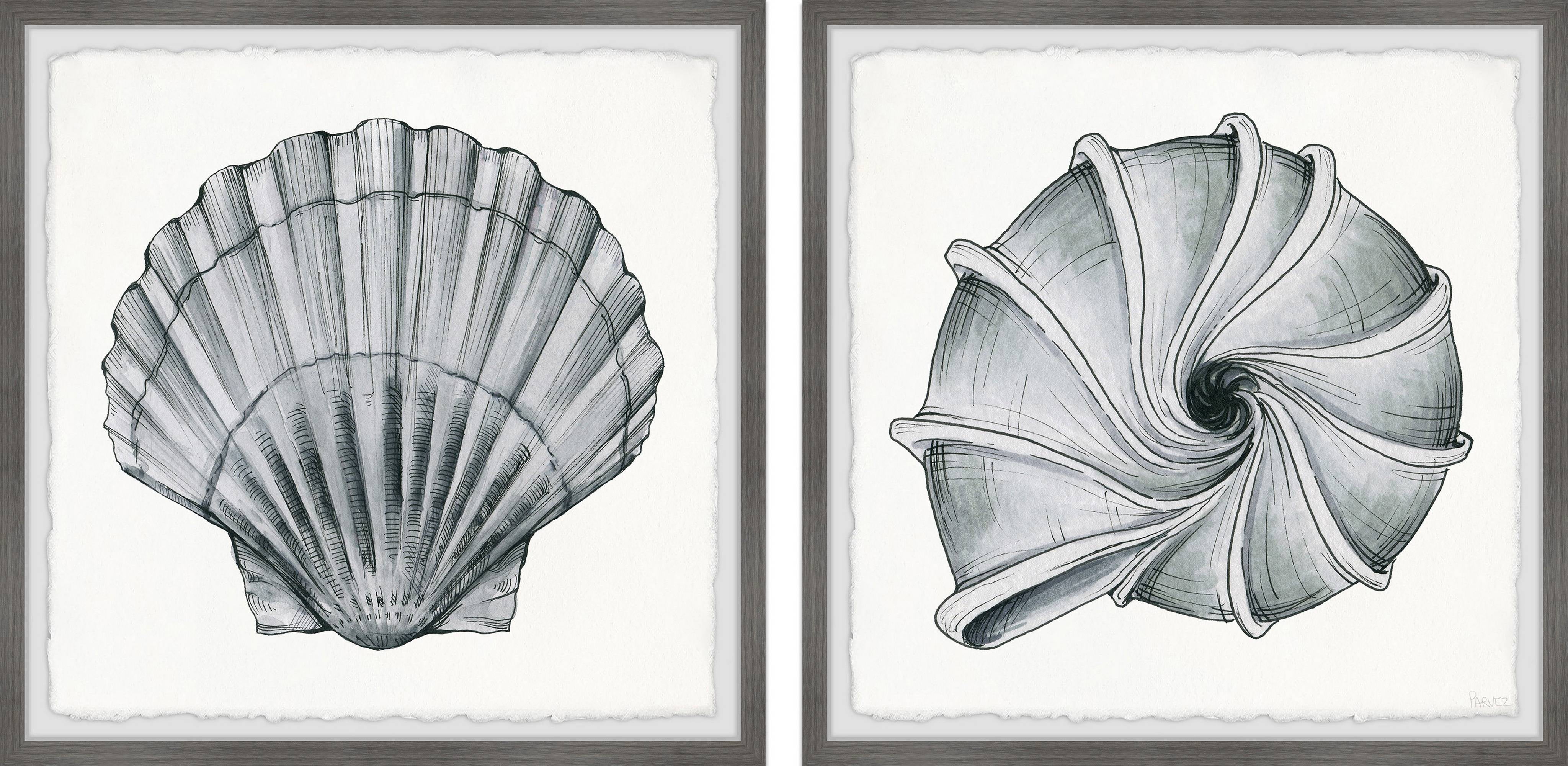 Parvez Taj Printed Nautical Framed Art Prints, Set of 2