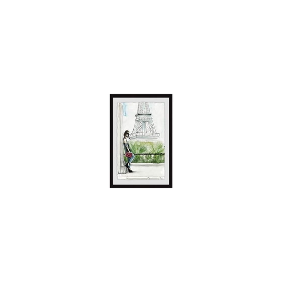 Messy Bun Tower Framed Painting Print
