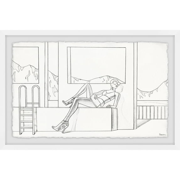 Parvez Taj 'Summer Heels' Framed Painting Print 36 x 24
