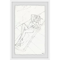 Parvez Taj 'Lay and Pose' Framed Painting Print 12 x 18