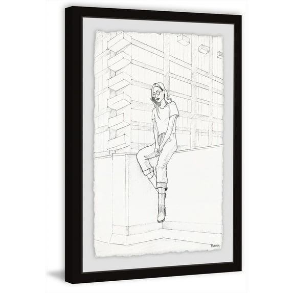 Parvez Taj 'At the Edge of Fashion' Framed Painting Print 20 X 30