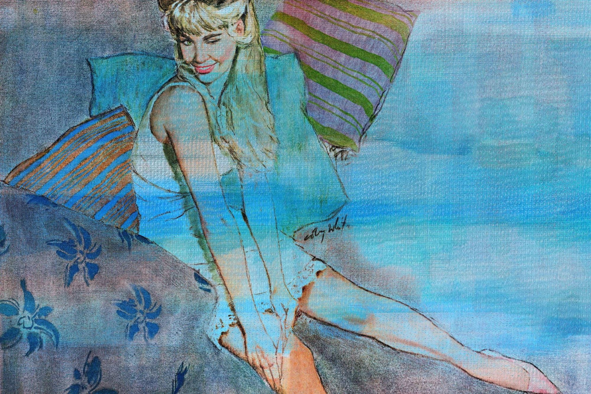 Parvez Taj - "flirty Wink" Painting Prin