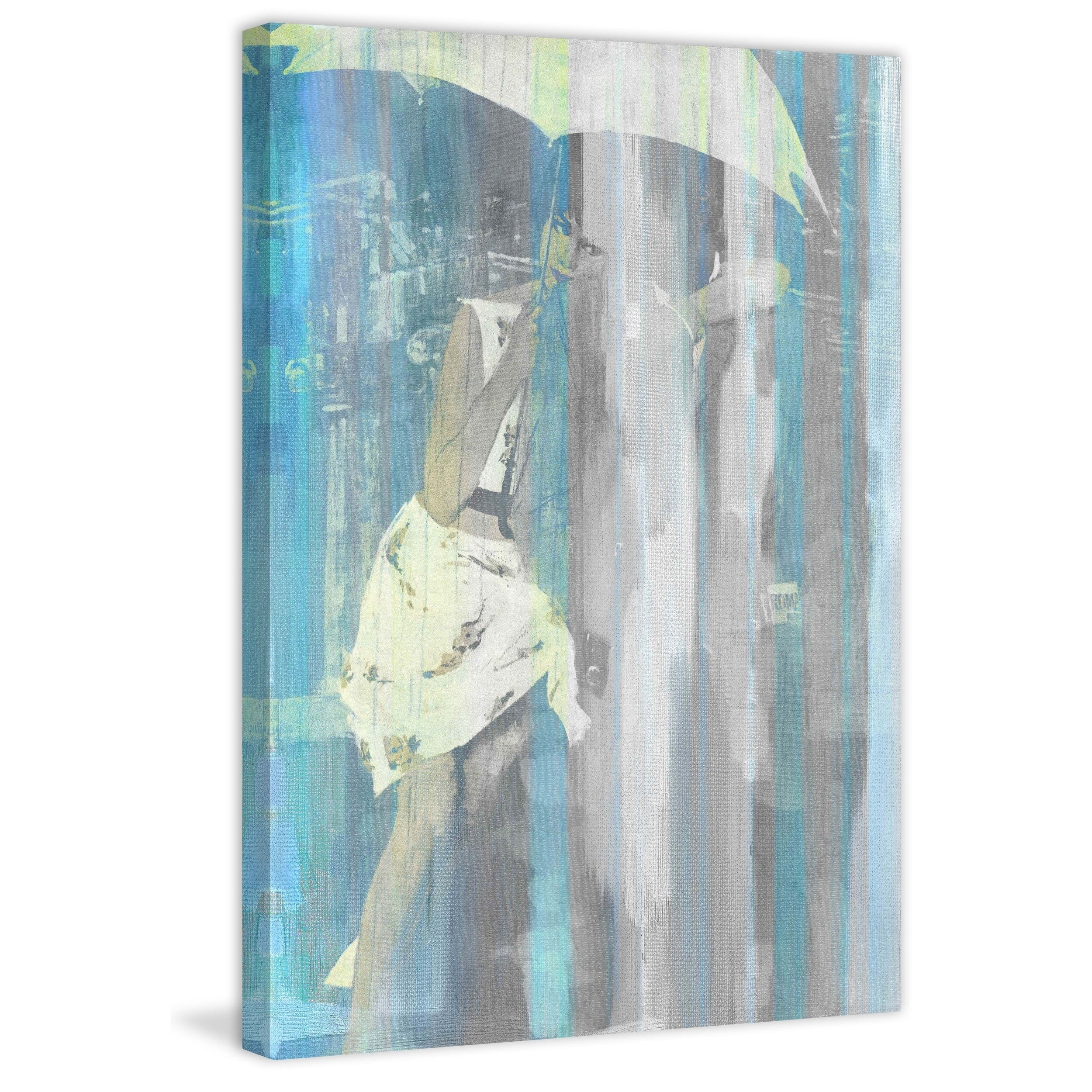 Parvez Michel Inc Parvez Taj - Umbrella Painting Print on Canvas - Multi-color