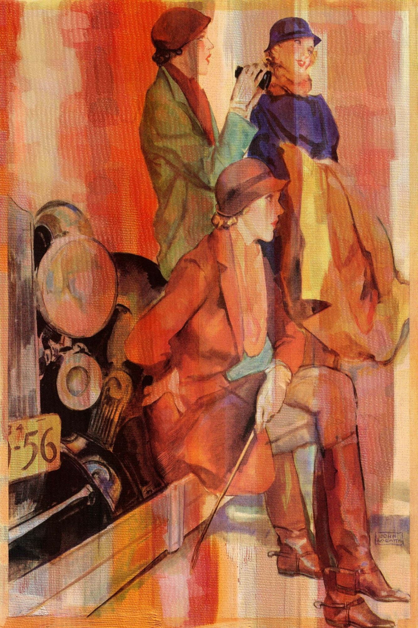 Parvez Michel Inc Parvez Taj - Girls Day Painting Print on Canvas - Multi-color