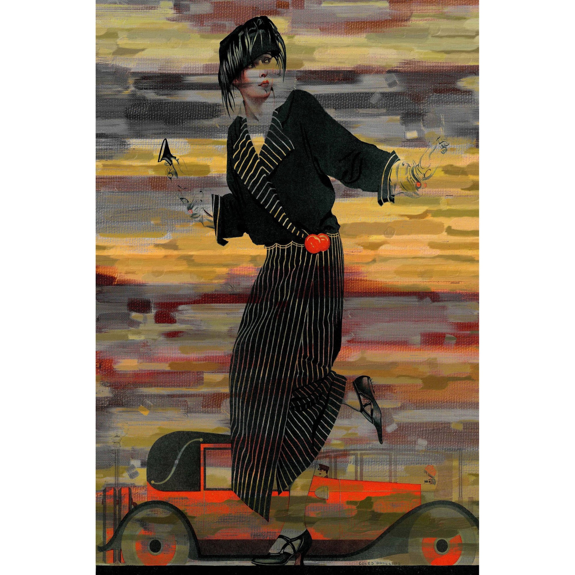 Parvez Michel Inc Parvez Taj - Broken Heel Painting Print on Canvas - Multi-color