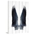 thumbnail image 1 of Parvez Taj  - Black Wings Painting Print on White Wood - Multi-Color 24 x 36, 1 of 5