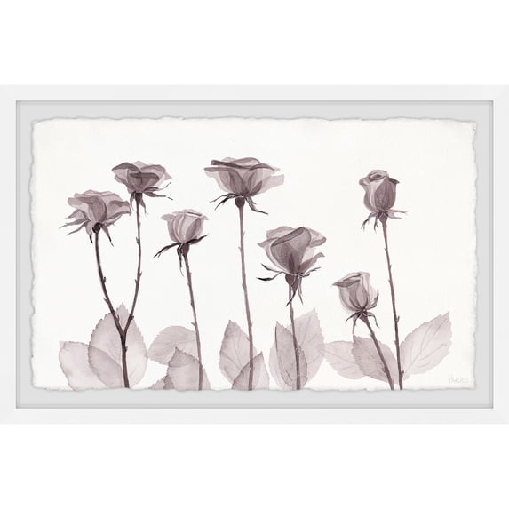 Parvez Taj Purple and Beautiful Framed Painting Print