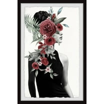 Parvez Taj Red Blooms Framed Wall Art