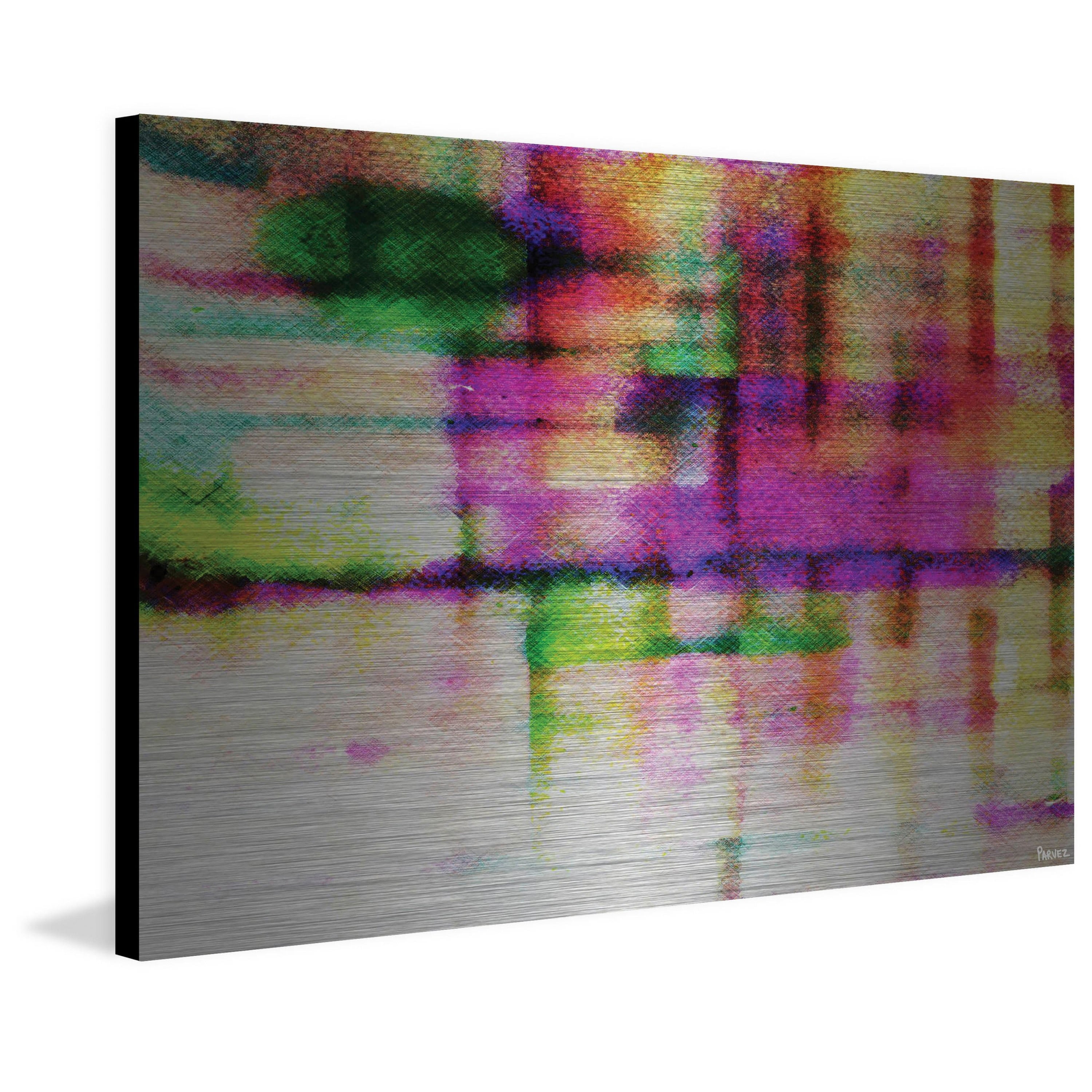 Vibrant Abstract Multi-Color Metal Print Wall Art, 30" x 45"