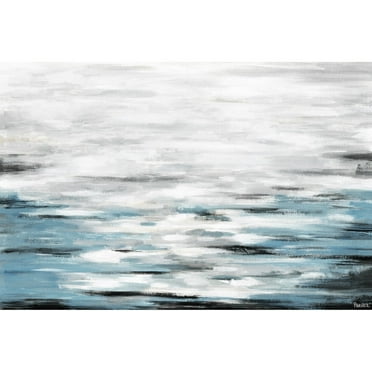 Parvez Taj "Reflective Sea" Painting Print on Wrapped Canvas