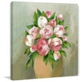 thumbnail image 1 of Parvez Taj "Rose Pot" Painting Print on Wrapped Canvas, 1 of 7
