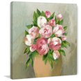 thumbnail image 1 of Parvez Taj "Rose Pot" Painting Print on Wrapped Canvas, 1 of 7