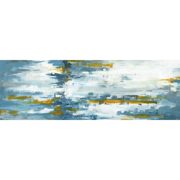 Parvez Taj "Rusty Blue" Painting Print on Wrapped Canvas