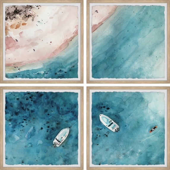 Parvez Taj Sailing to the Vast Sea Quadriptych