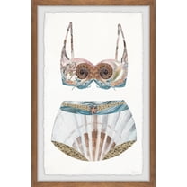 Parvez Taj Seashell Swimsuit Framed Wall Art