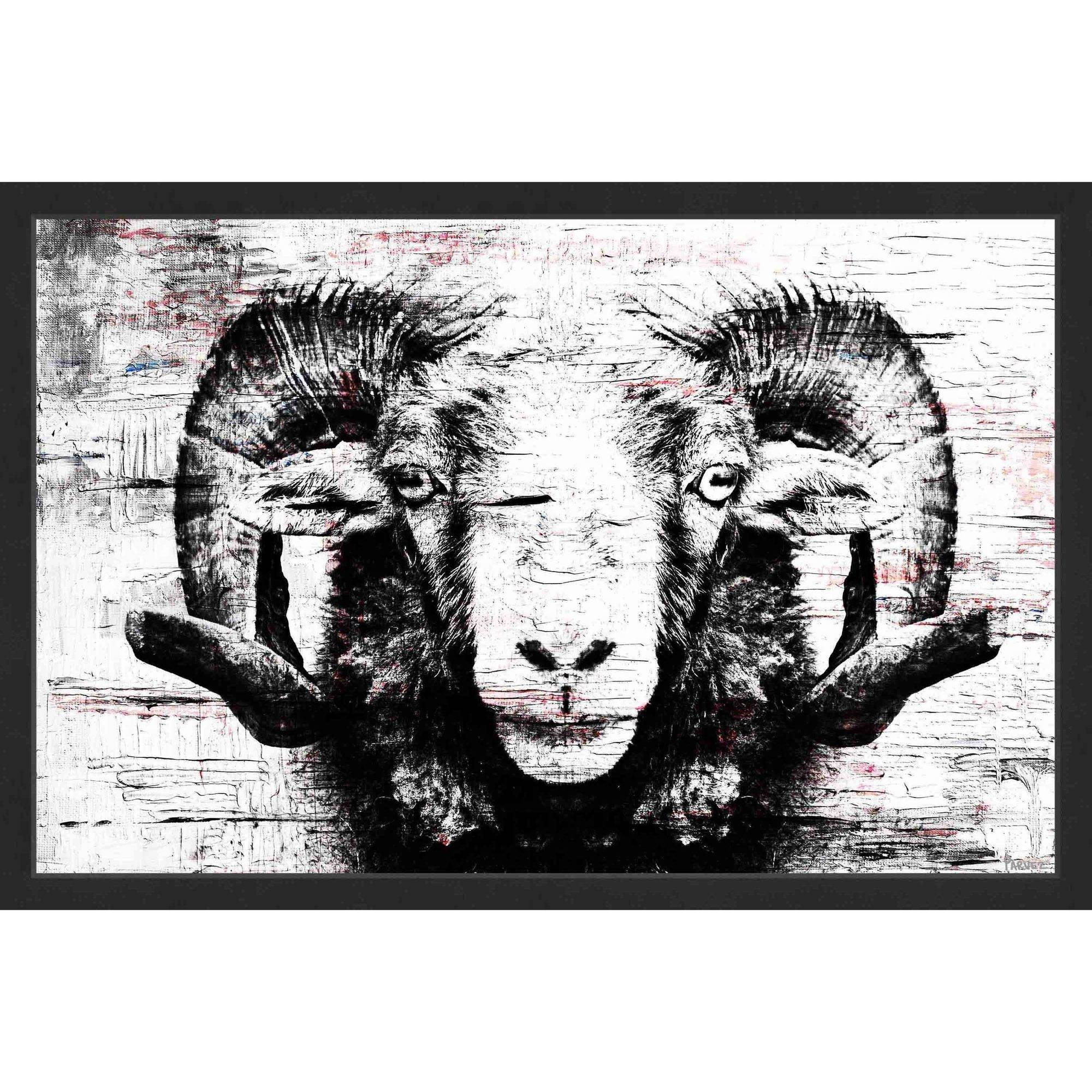 Parvez Taj "Staring Ram Eyes" Framed Painting Print