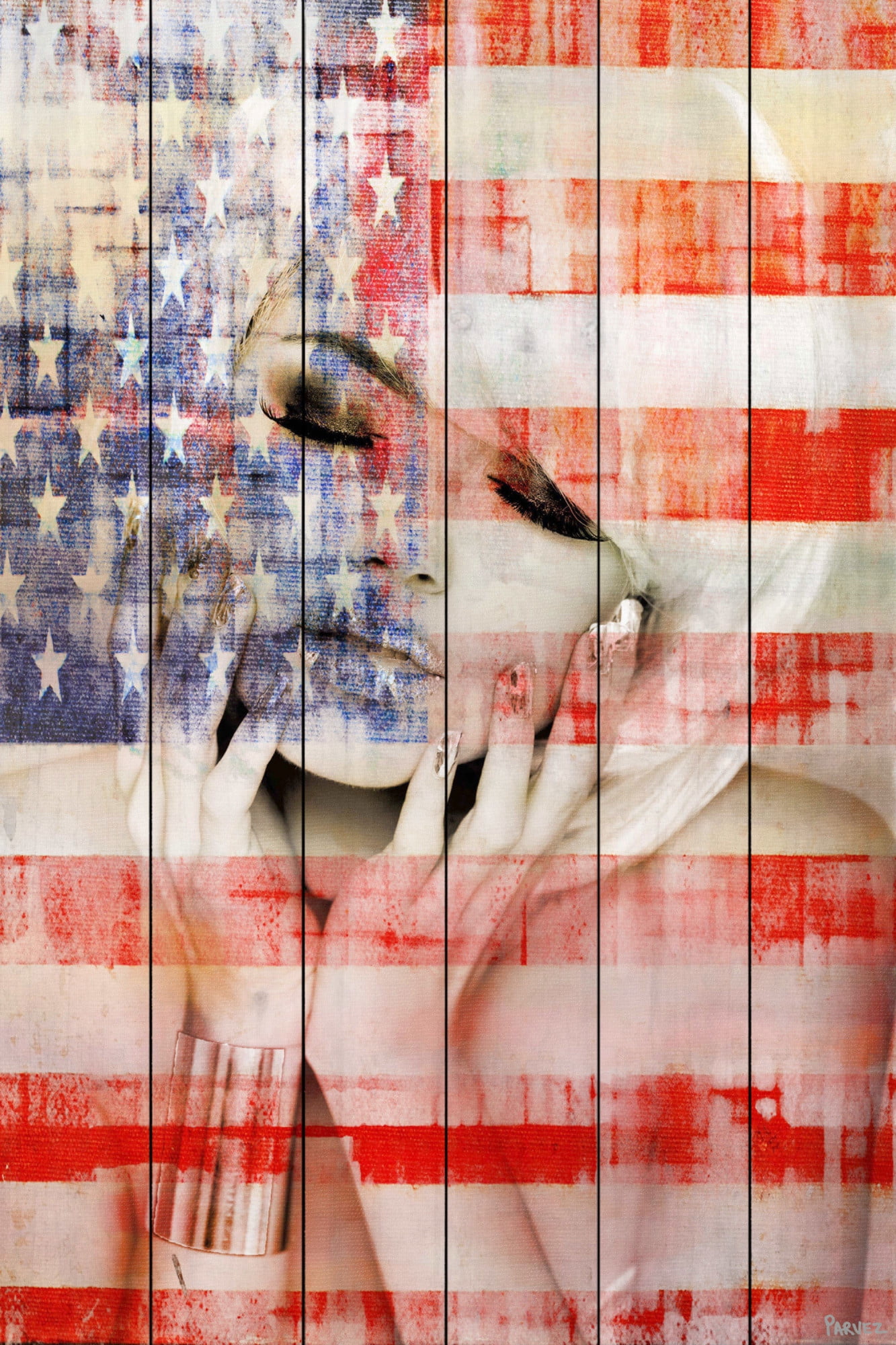 Parvez Taj State Dreams Art Print on White Pine Wood