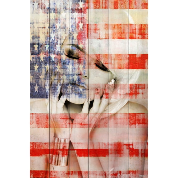 Parvez Taj State Dreams Art Print on White Pine Wood