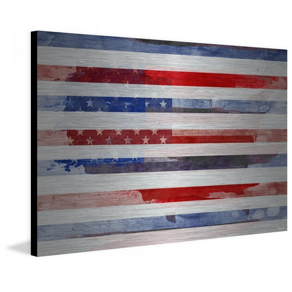 Parvez Taj  - "Striped Glory" Print on Brushed Aluminum 36 x 24