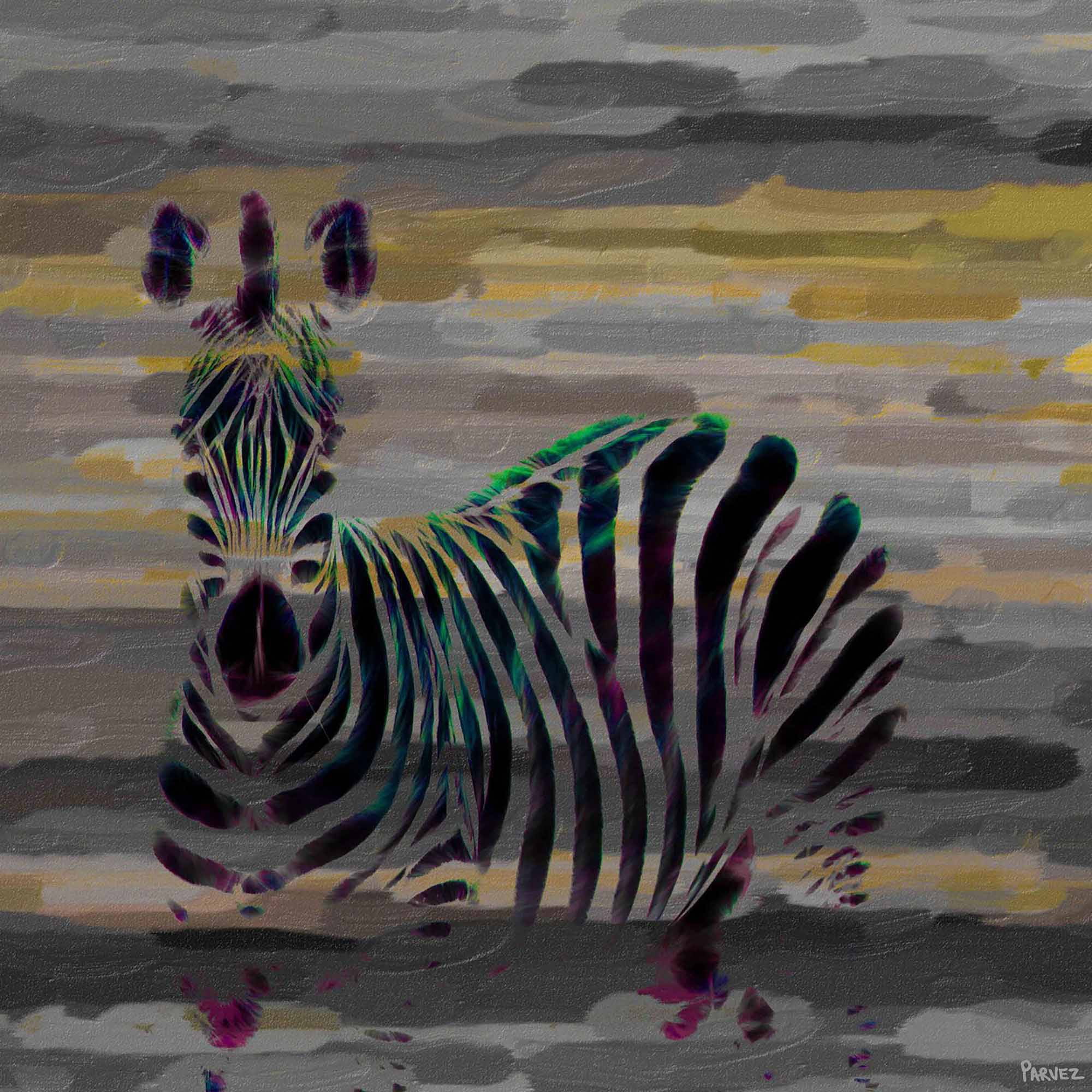 Parvez Taj Stripes Art Print on Premium Canvas