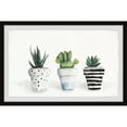 thumbnail image 1 of Parvez Taj Succulent Trio II Framed Painting Print, 1 of 6