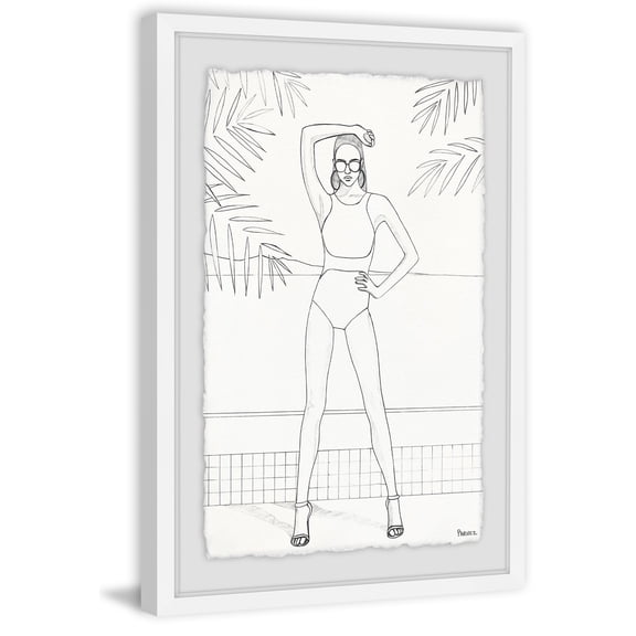 Parvez Taj 'Summer Photoshoot' Framed Painting Print 20 X 30