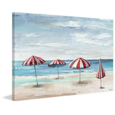 Parvez Taj "Summer Tents" Painting Print on Wrapped Canvas