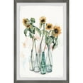 thumbnail image 1 of Parvez Taj Sunflower and Wilted Leaves II Framed Painting Print, 1 of 6