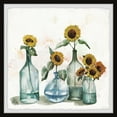 thumbnail image 1 of Parvez Taj Sunflowers in Blue Vase II Framed Painting Print, 1 of 6