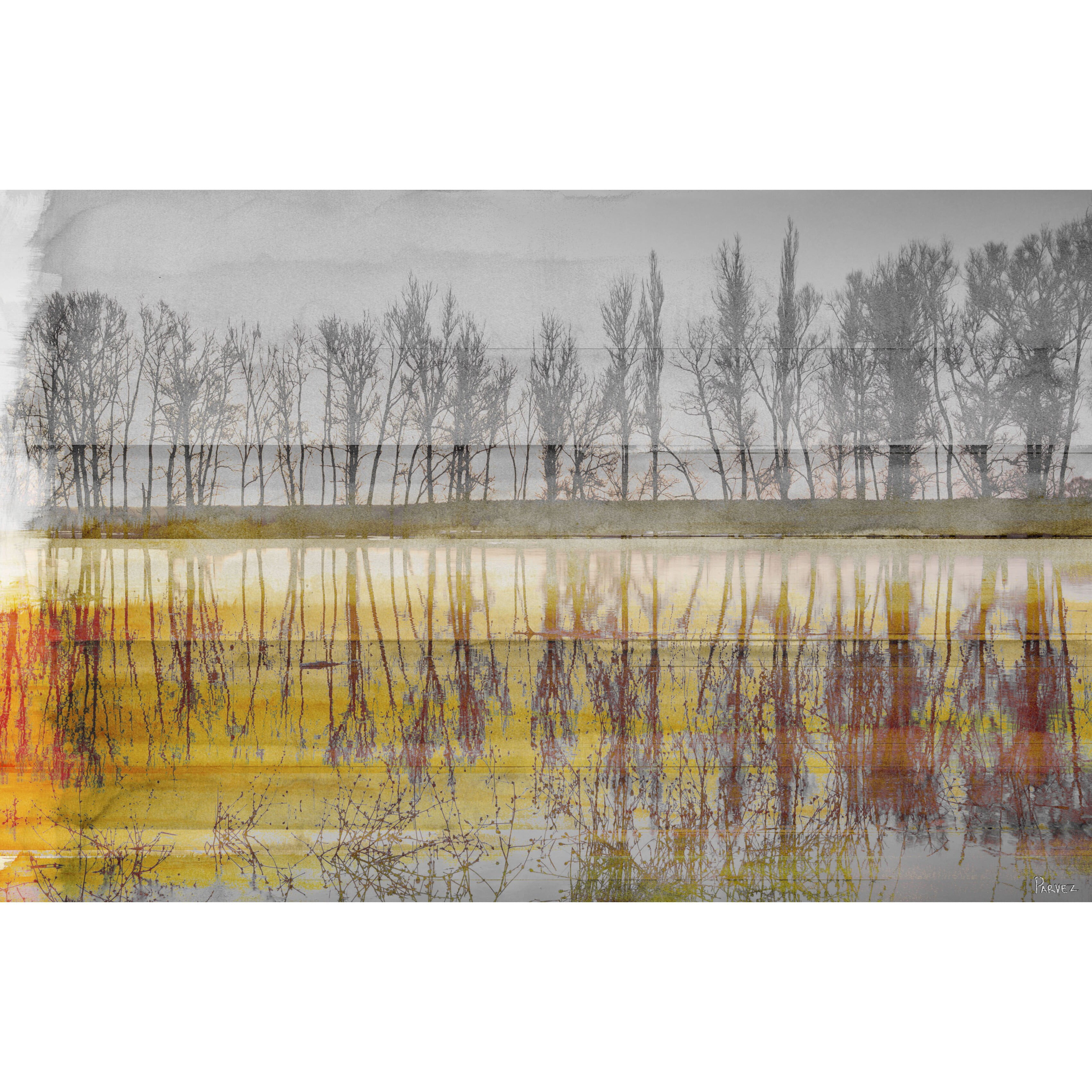 Parvez Taj  'Sunset Lake' Canvas Art Print 45 x 30