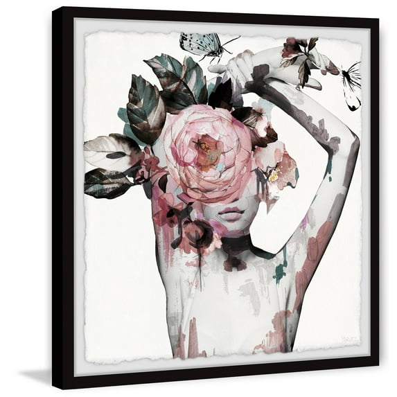 Parvez Taj Tainted Crown Framed Wall Art, 24" x 24"