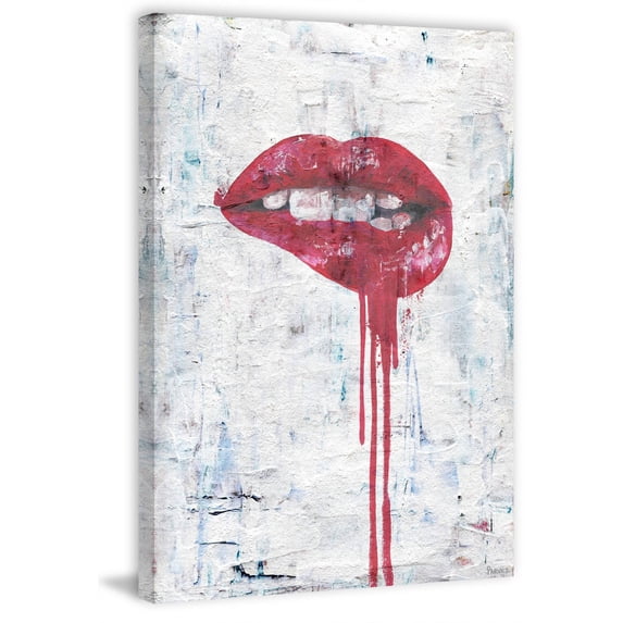 Parvez Taj "Tainted Lips" Painting Print on Wrapped Canvas