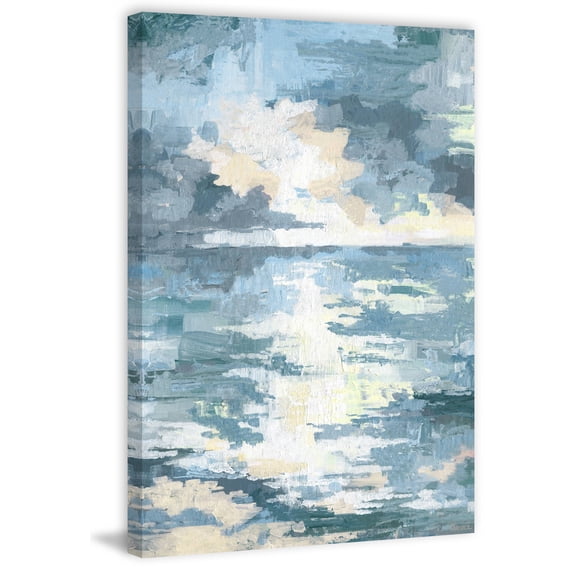 Parvez Taj "Tainted Sunset" Painting Print on Wrapped Canvas
