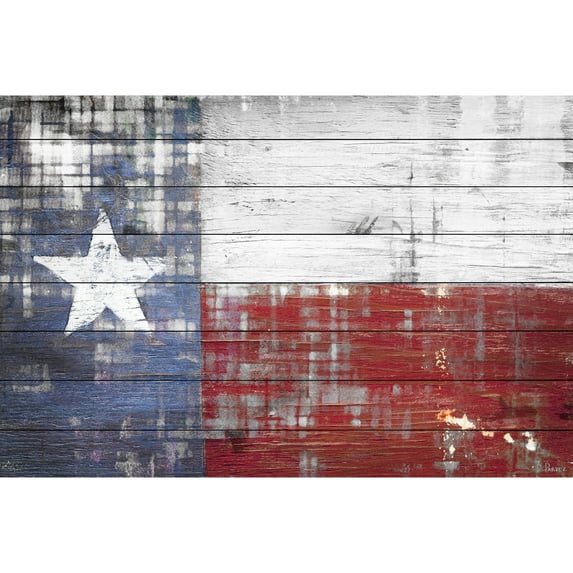 Parvez Taj Texas White Wood Wall Art, 40" x 60"