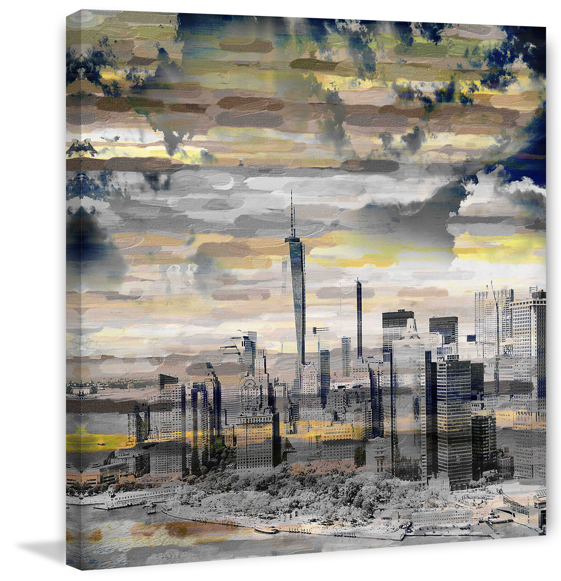 Parvez Taj "The Big Apple" Print on Canvas