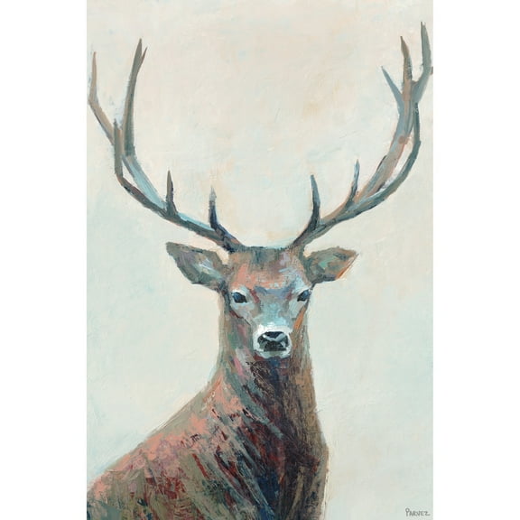 Parvez Taj "The Great Reindeer" Painting Print on Wrapped Canvas