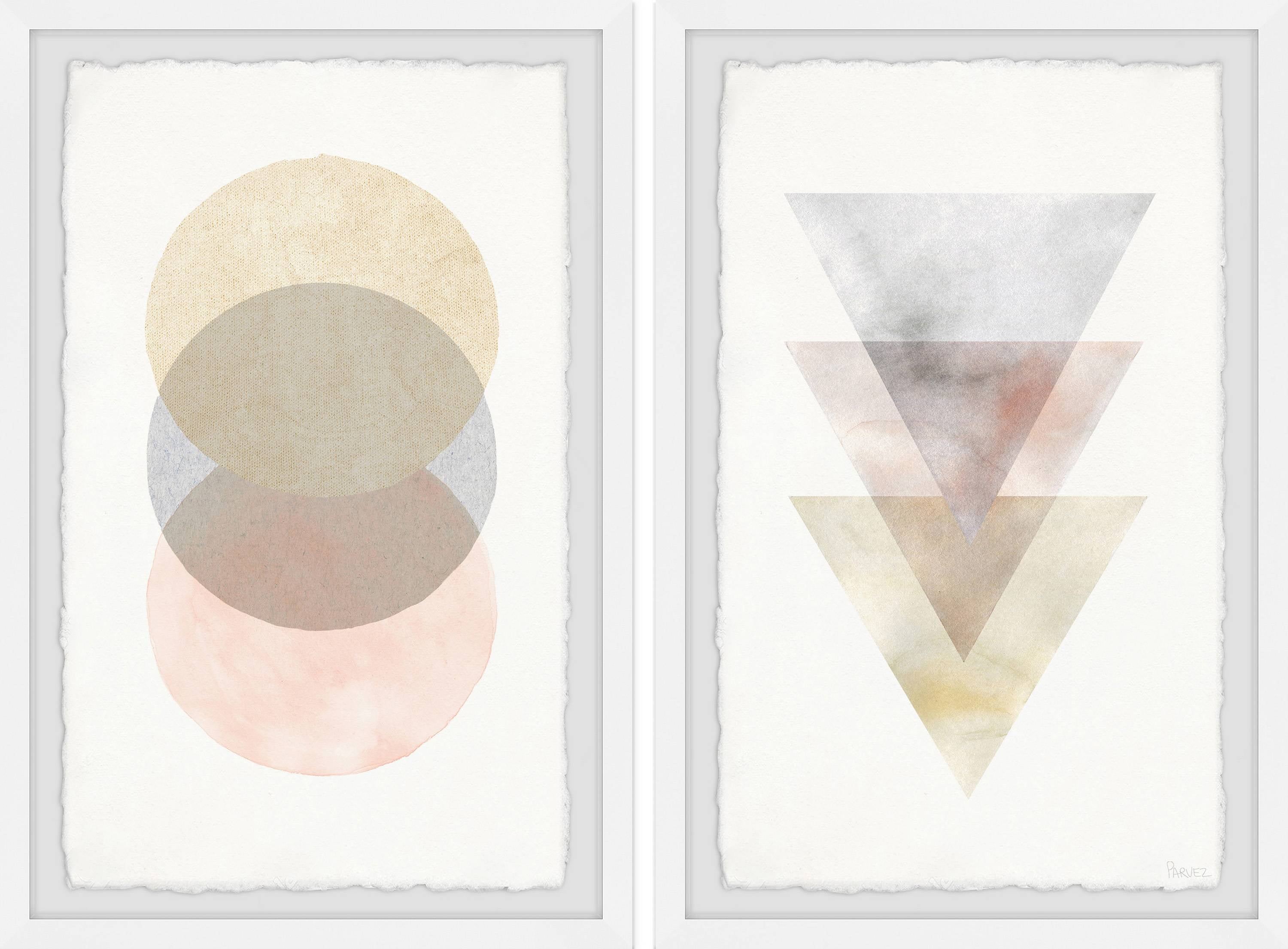 Parvez Taj The Luminous Shapes Diptych