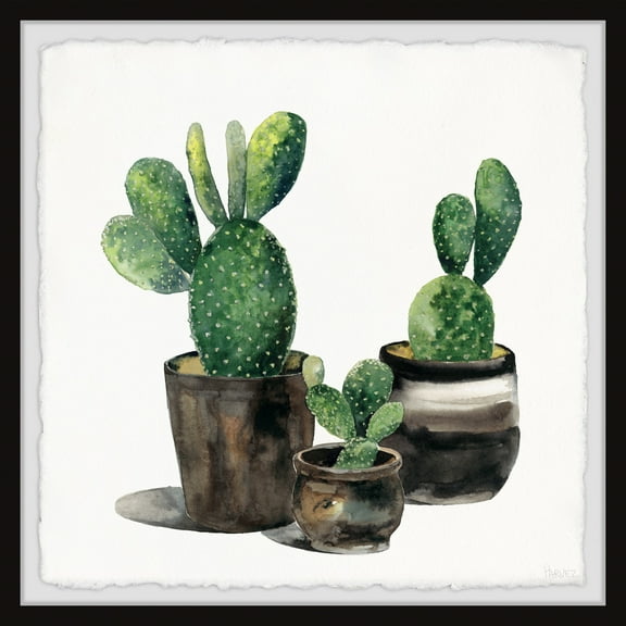 Parvez Taj The Potted Cactus Framed Wall Art